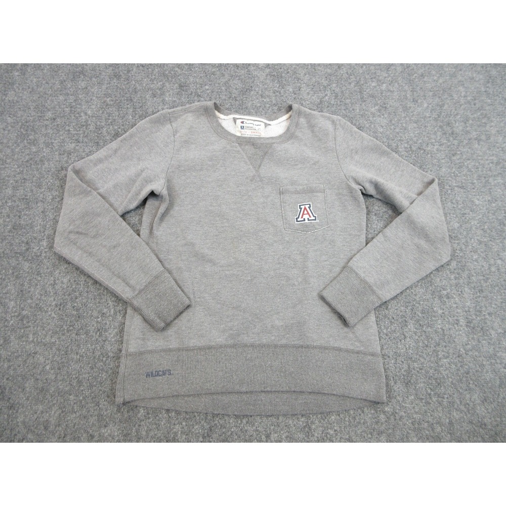 Arizona Wildcats Sweatshirt Womens Small Gray‎ NCAA Basketball Champion Crewneck
